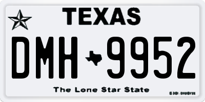 TX license plate DMH9952