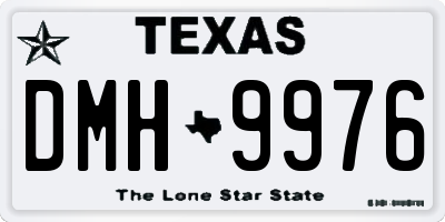 TX license plate DMH9976