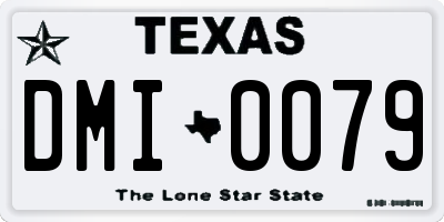 TX license plate DMI0079