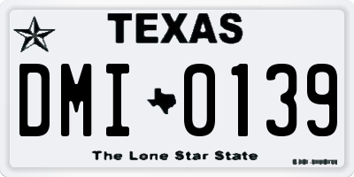 TX license plate DMI0139