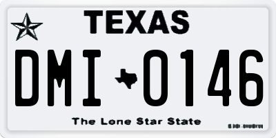 TX license plate DMI0146