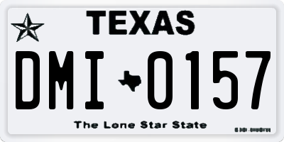 TX license plate DMI0157