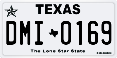 TX license plate DMI0169