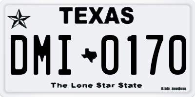 TX license plate DMI0170