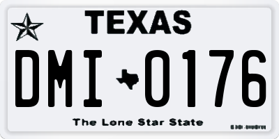 TX license plate DMI0176