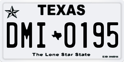 TX license plate DMI0195