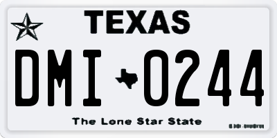 TX license plate DMI0244
