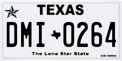 TX license plate DMI0264