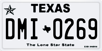 TX license plate DMI0269