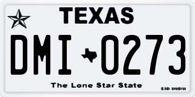 TX license plate DMI0273