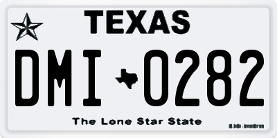 TX license plate DMI0282