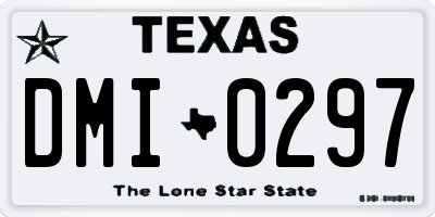 TX license plate DMI0297