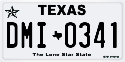 TX license plate DMI0341
