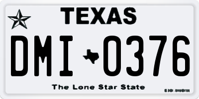 TX license plate DMI0376