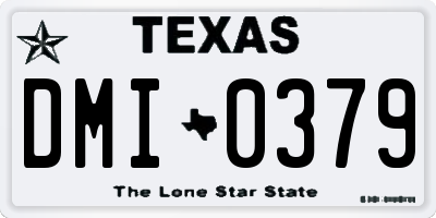 TX license plate DMI0379