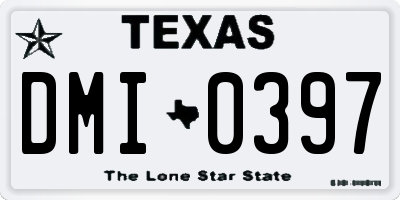 TX license plate DMI0397