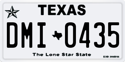 TX license plate DMI0435