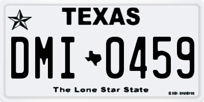 TX license plate DMI0459