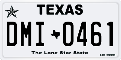 TX license plate DMI0461