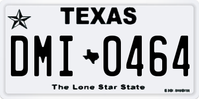 TX license plate DMI0464