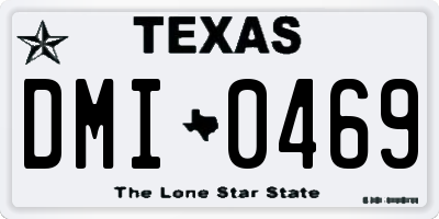 TX license plate DMI0469