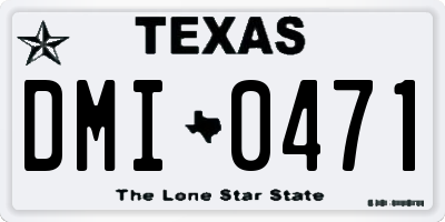 TX license plate DMI0471