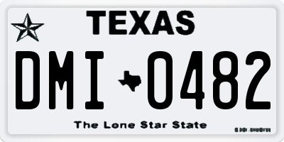 TX license plate DMI0482