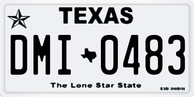 TX license plate DMI0483