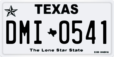 TX license plate DMI0541