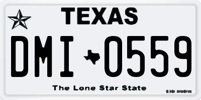 TX license plate DMI0559