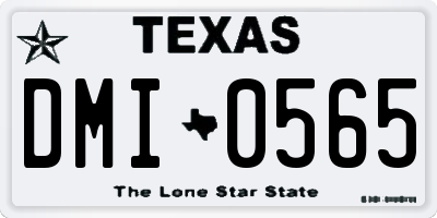 TX license plate DMI0565