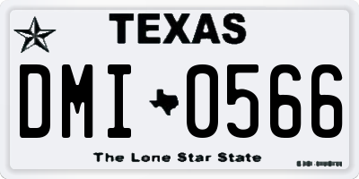 TX license plate DMI0566