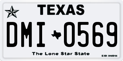 TX license plate DMI0569