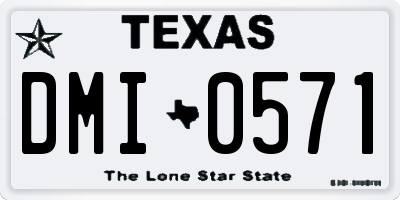 TX license plate DMI0571