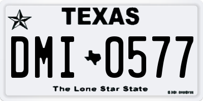 TX license plate DMI0577