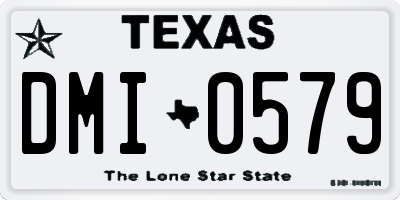 TX license plate DMI0579