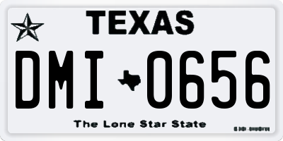TX license plate DMI0656