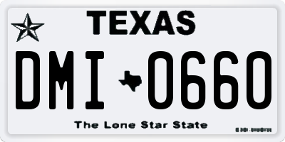 TX license plate DMI0660