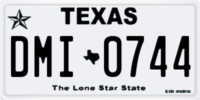 TX license plate DMI0744