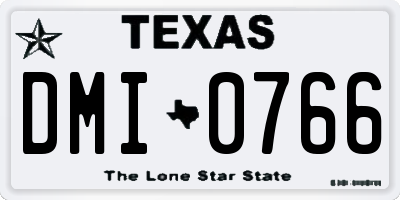 TX license plate DMI0766