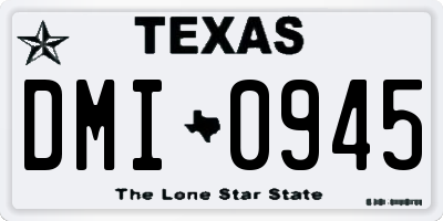 TX license plate DMI0945