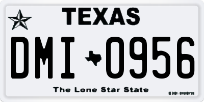 TX license plate DMI0956