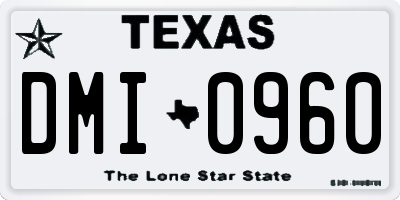 TX license plate DMI0960