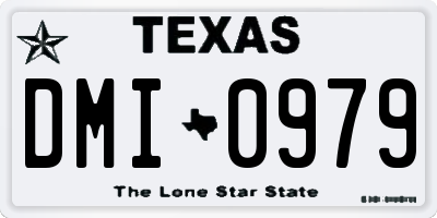 TX license plate DMI0979
