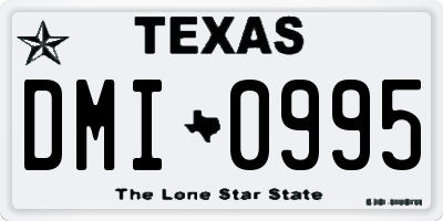 TX license plate DMI0995