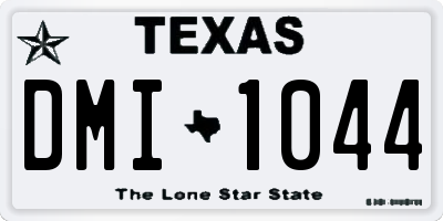 TX license plate DMI1044