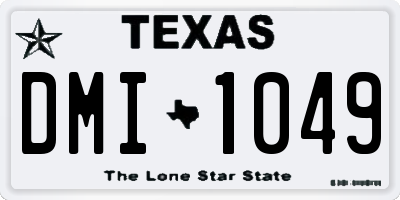 TX license plate DMI1049