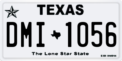 TX license plate DMI1056