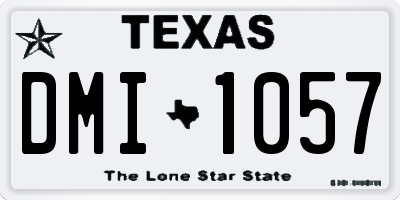 TX license plate DMI1057