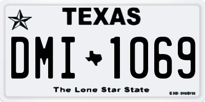 TX license plate DMI1069